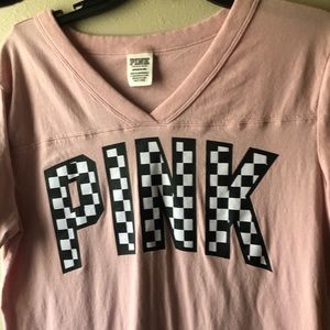 Pink checkered shirt